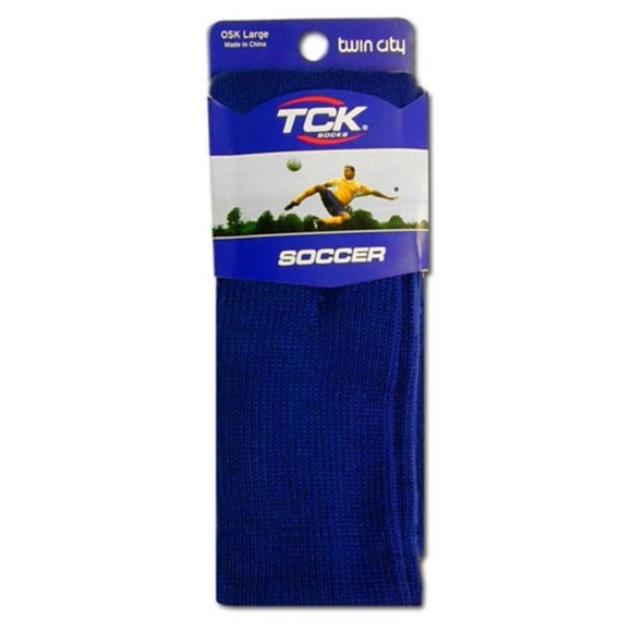 BLUE TCK TWIN CITY Soccer Socks Large New - Picture 1 of 5